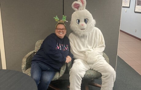 Crissy and Easter Bunny